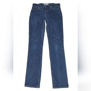 Levi's Strauss & Co. Women's Mid-Rise Straight Dark Denim Jeans Tall